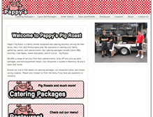 Tablet Screenshot of pappyspigroast.com